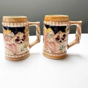 Set of two Vintage Beer Steins Mug